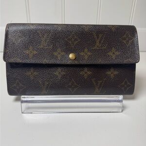 Louis Vuitton Monogram Coated Canvas Continental Wallet COA